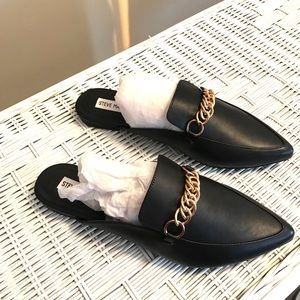 🌟NEW Steve Madden Forever Chain Leather Mule 10🌟